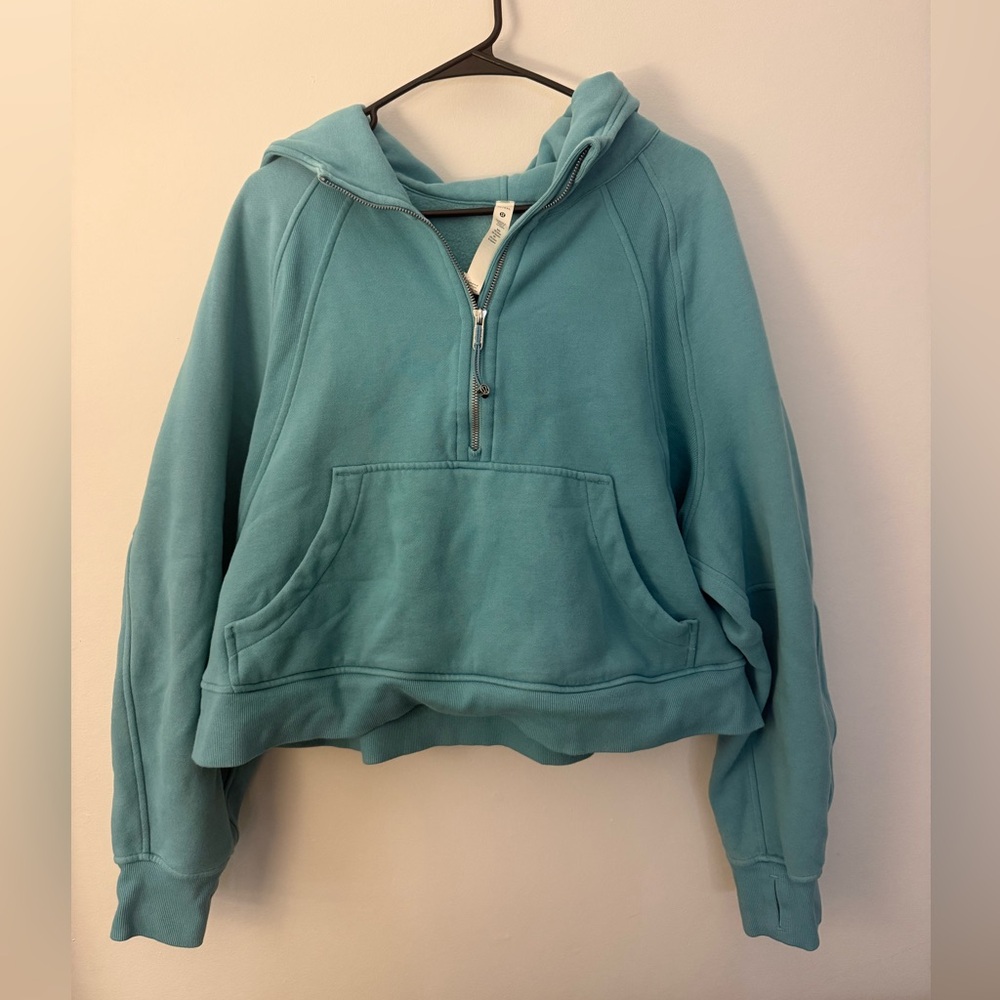 Like New Teal Lululemon Half Zip Scuba Size XL / XXL